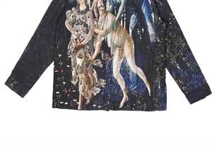 NEW VERY RARE unisex primavera long sleeve button down shirt in multicolor